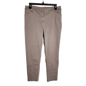 Chico's Perfect Stretch Womens Pants Size 1.5 Medium 10 Sateen Ankle Mid Rise
